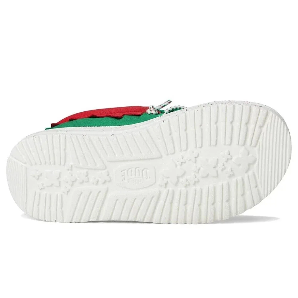 Hey Dude Wally Holiday ELF 42147-3XX Toddler Green Slip-On Casual Shoes ZOGG2031